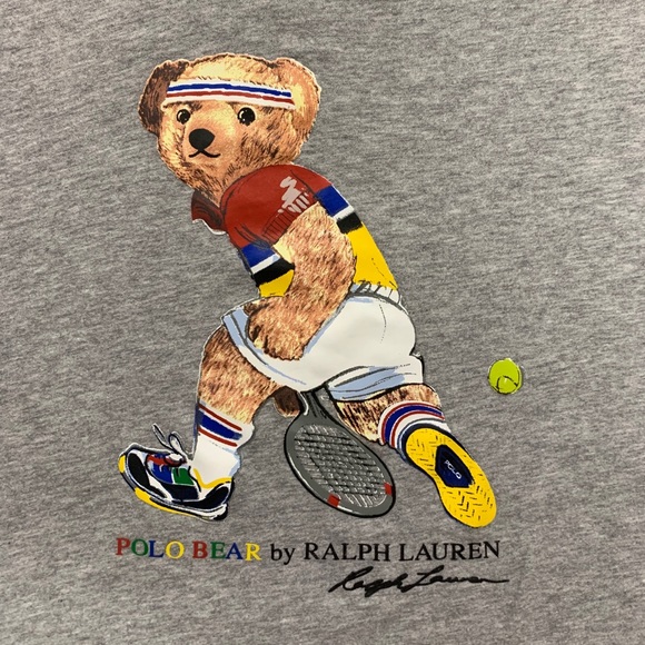 Polo Ralph Lauren US Open 2019 Bear Grey T-Shirt